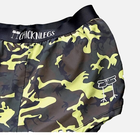 ChicknLegs Camouflage Pull-On Running Shorts Lined MultiColor Camo Print Size S - Picture 6 of 8